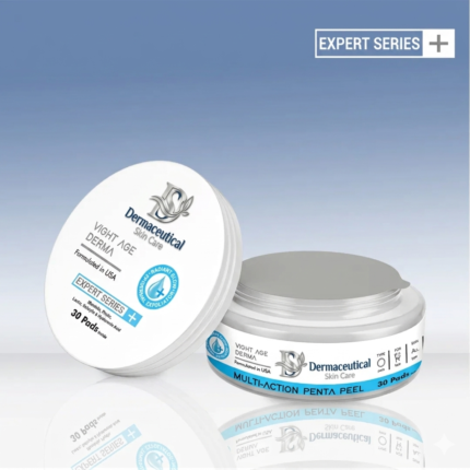 Multi Action Penta Peel Pads | 30 Exfoliating Pads with Glycolic, Lactic, Mandelic & Phytic Acids | Resurfaces, Brightens & Smooths Skin | Reduces Pores & Uneven Texture | For All Skin Types