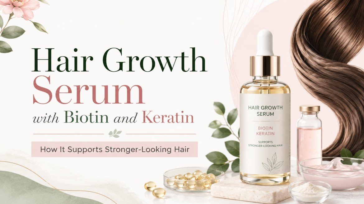 Hair Growth Serum with Biotin and Keratin: How It Supports Stronger-Looking Hair