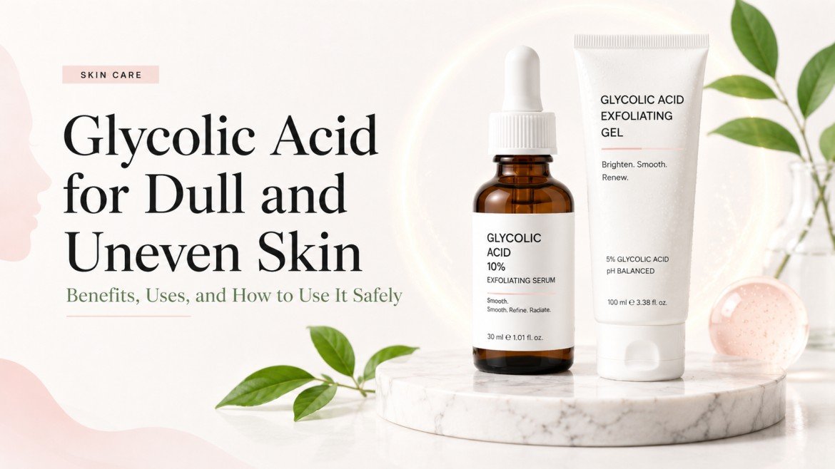 Glycolic Acid for Dull and Uneven Skin: Benefits, Uses, and How to Use It Safely